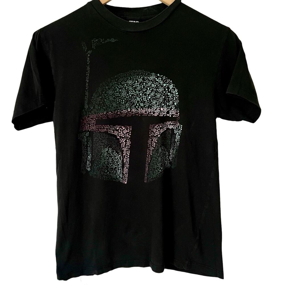 Star Wars in Concert T-Shirt Boba Fett Black Cotton Tee Size Small Rare Music